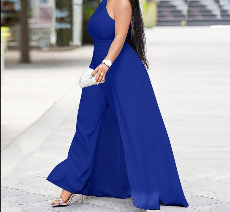 "Consider it Handled" Sleeveless Wide Leg Jumpsuit