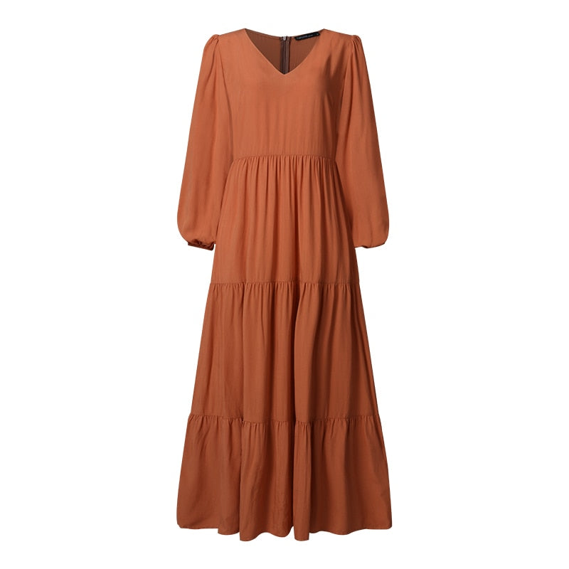 Ladies Vintage Style Long Dress