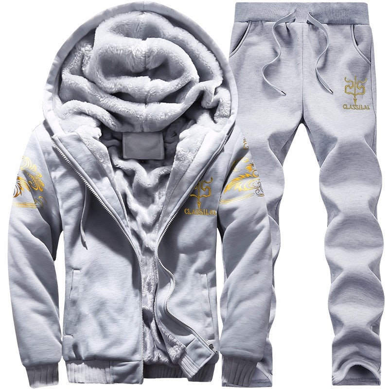 Men's Winter Fleece Outerwear Set