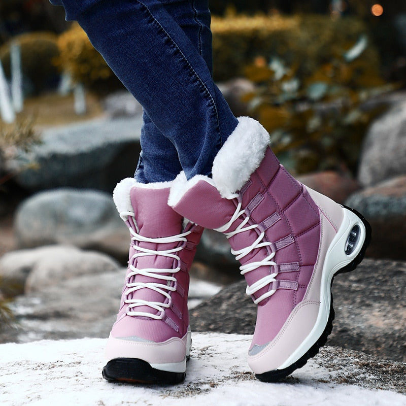 New Winter  Lace-up Snow Boots