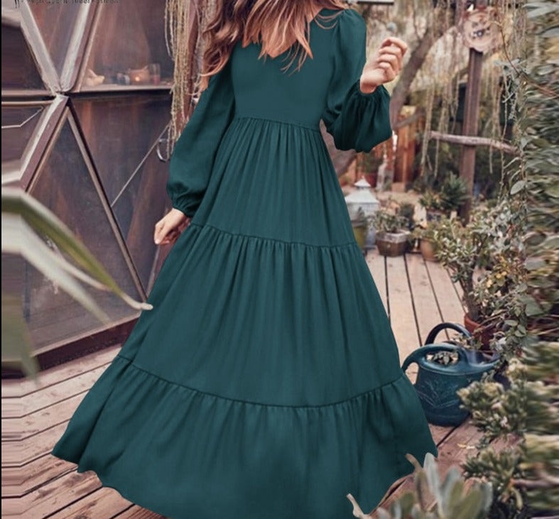 Ladies Vintage Style Long Dress