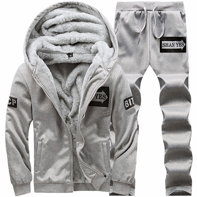 Men's Winter Fleece Outerwear Set