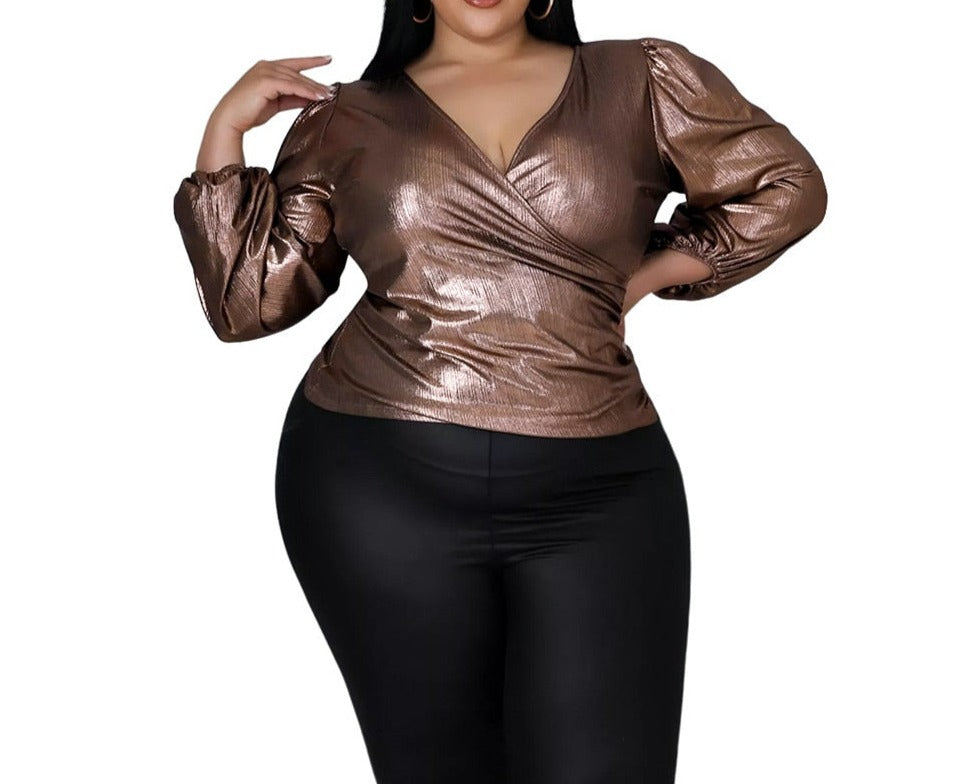 Plus Size Long Sleeve Top For Women