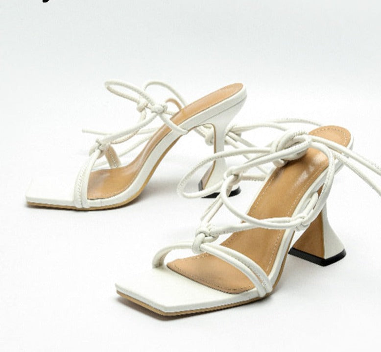 Square Heeled Strappy Sandals