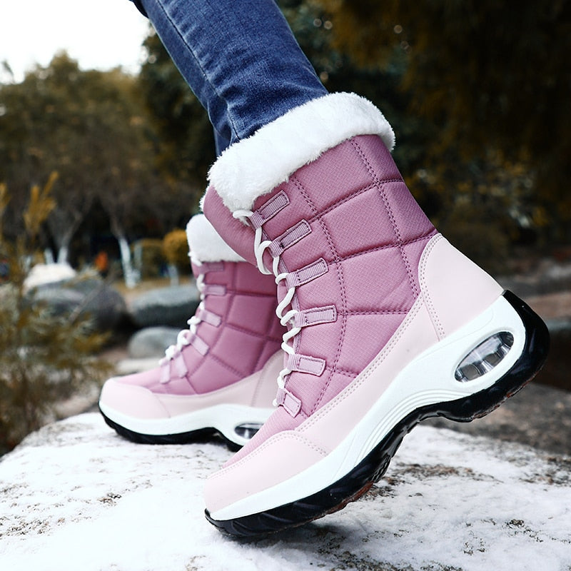 New Winter  Lace-up Snow Boots