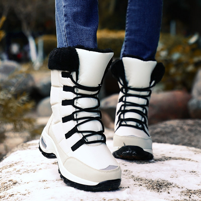 New Winter  Lace-up Snow Boots