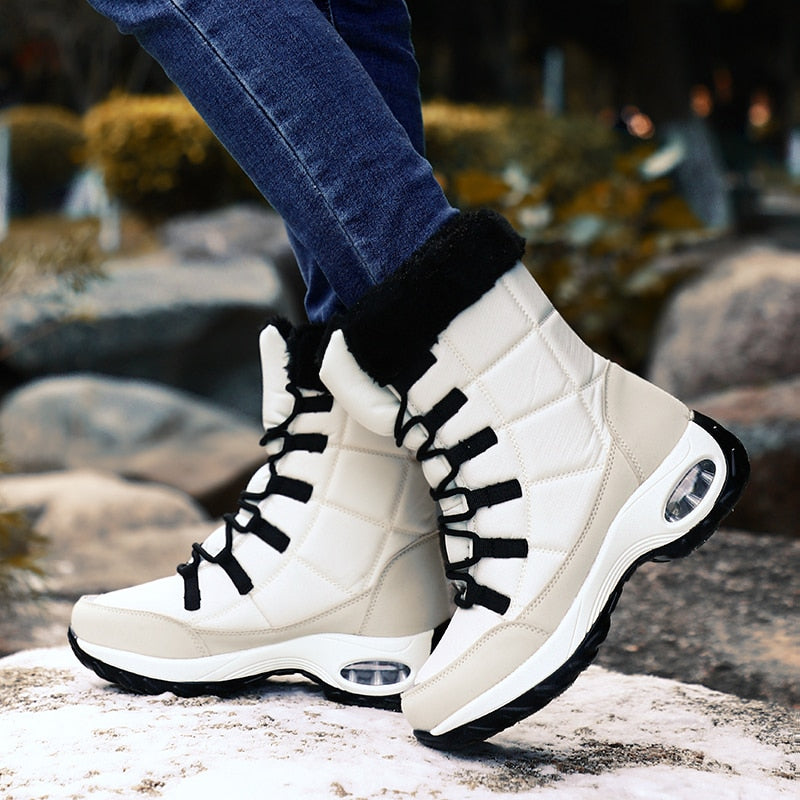 New Winter  Lace-up Snow Boots