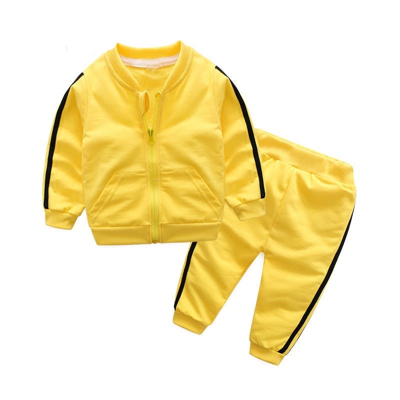 Baby Girls Jacket + Pants 2pcs Tracksuit