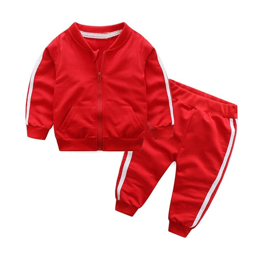 Baby Girls Jacket + Pants 2pcs Tracksuit