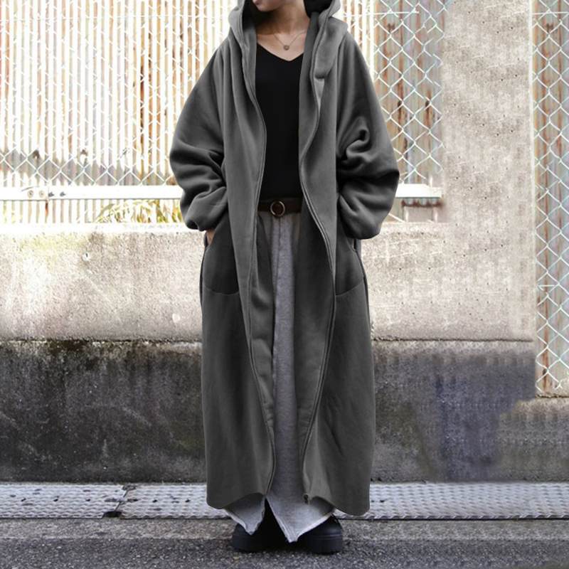 Oversized Hooded Winter Fleece