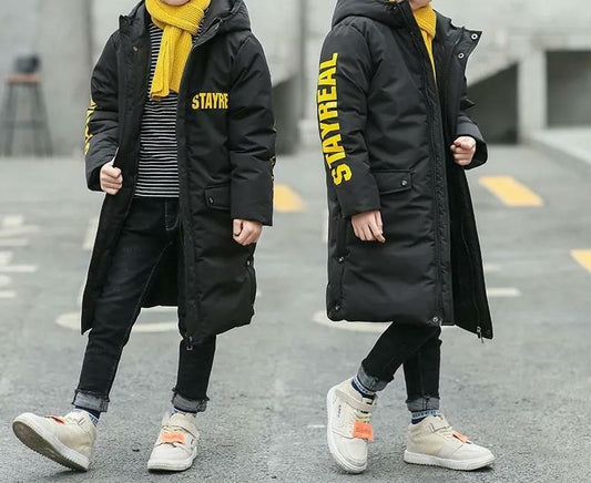 Boys Extended Length Winter Parka