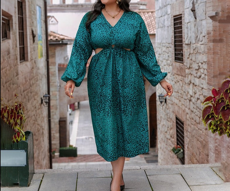 Vintage Plus Size Bohemian Maxi Dress