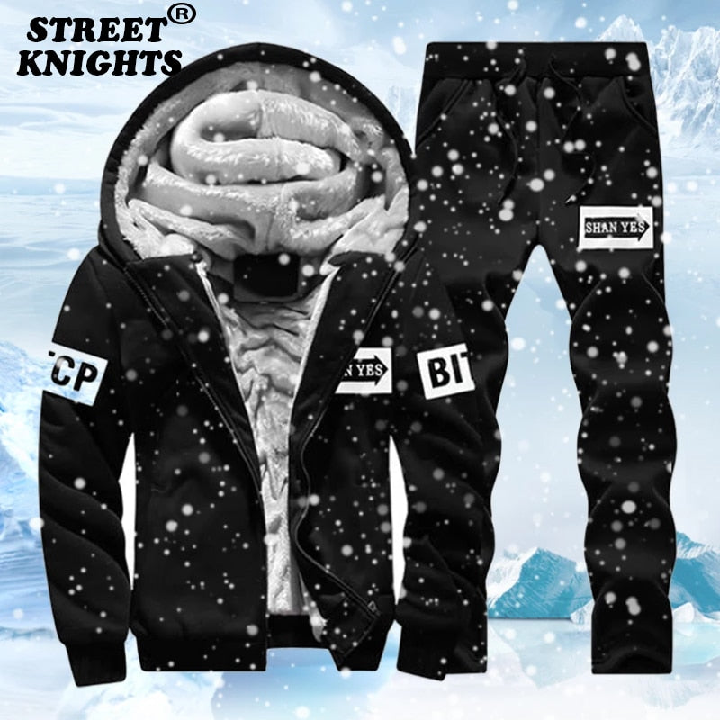 Men's Winter Fleece Outerwear Set