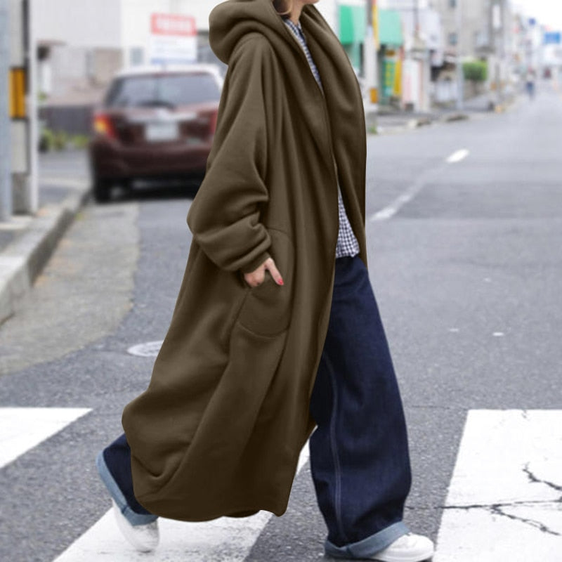 Oversized Hooded Winter Fleece