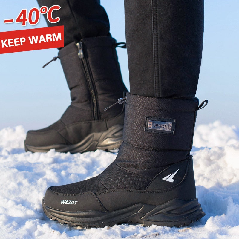 Insulated Winter Snow Boots Men