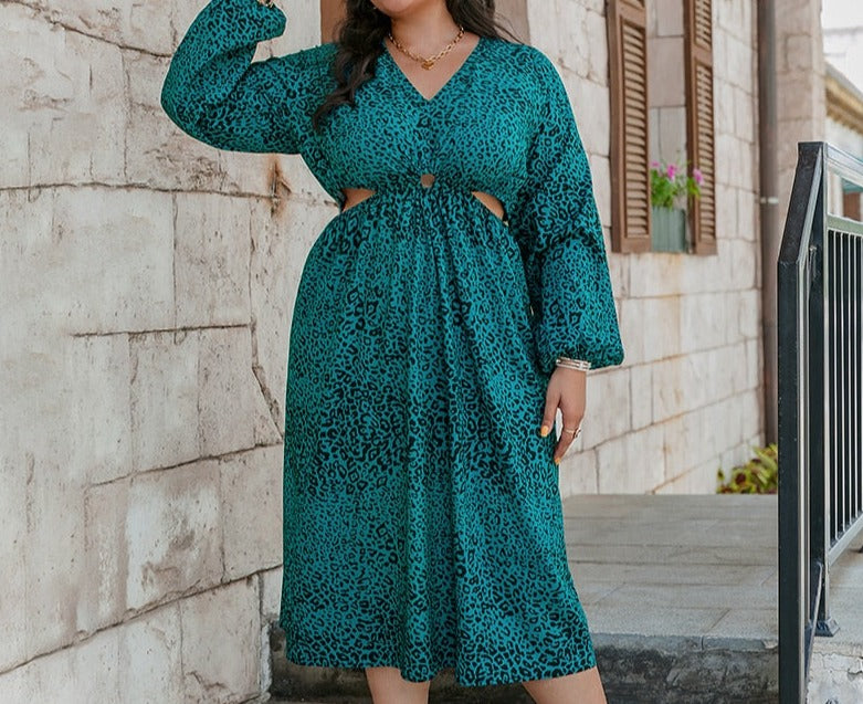 Vintage Plus Size Bohemian Maxi Dress