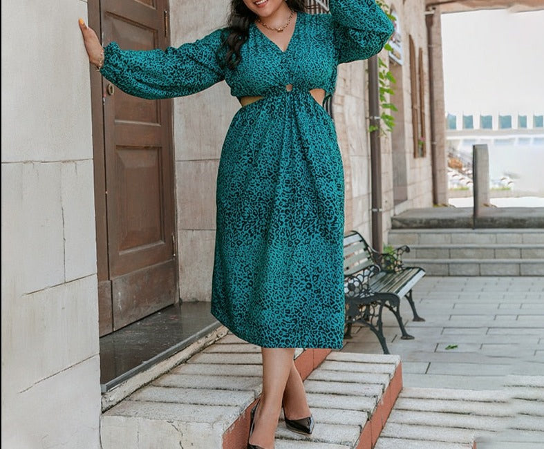 Vintage Plus Size Bohemian Maxi Dress