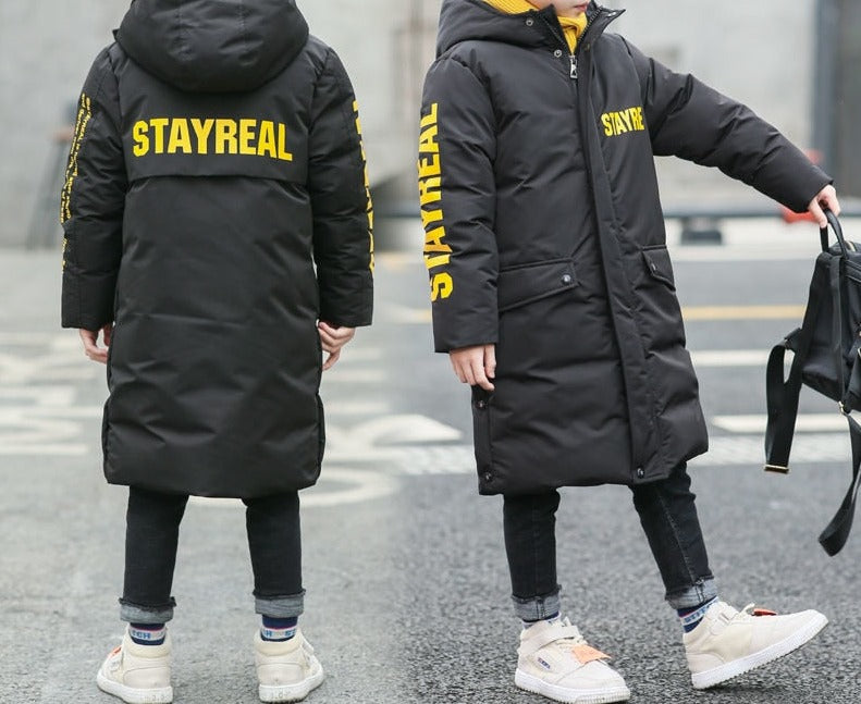 Boys Extended Length Winter Parka