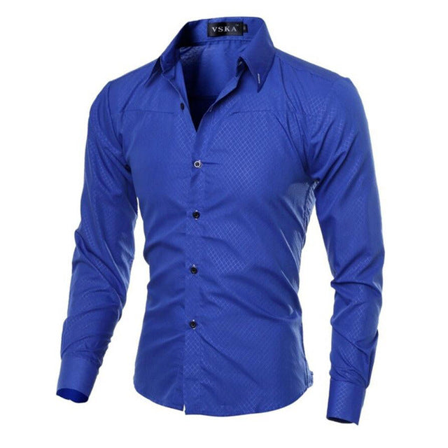 Classic Long-sleeved Slim-fit Formal Shirt