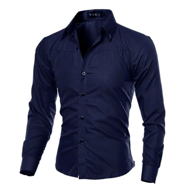 Classic Long-sleeved Slim-fit Formal Shirt