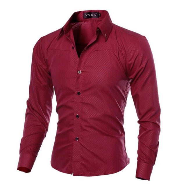 Classic Long-sleeved Slim-fit Formal Shirt