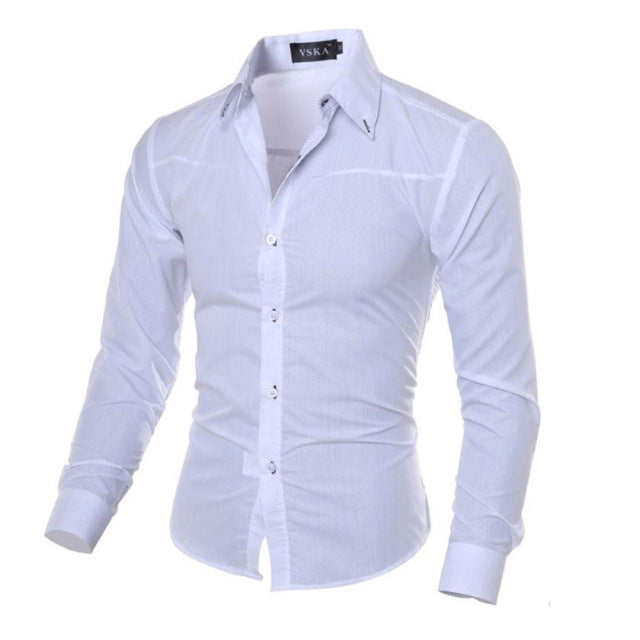 Classic Long-sleeved Slim-fit Formal Shirt