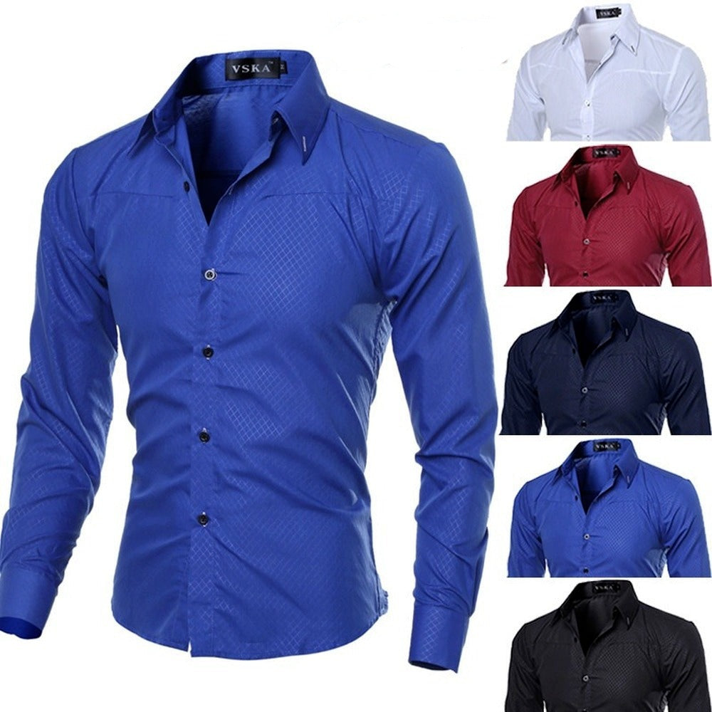 Classic Long-sleeved Slim-fit Formal Shirt