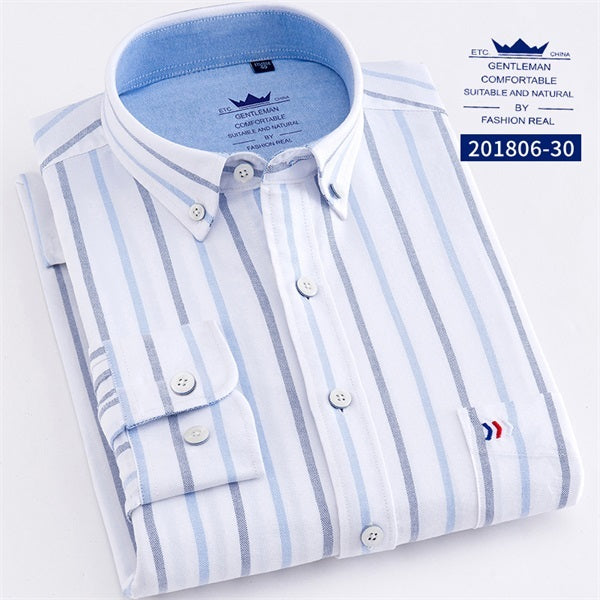 Men's Striped Long Sleeve Shirts