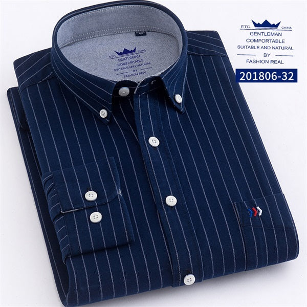 Men's Striped Long Sleeve Shirts