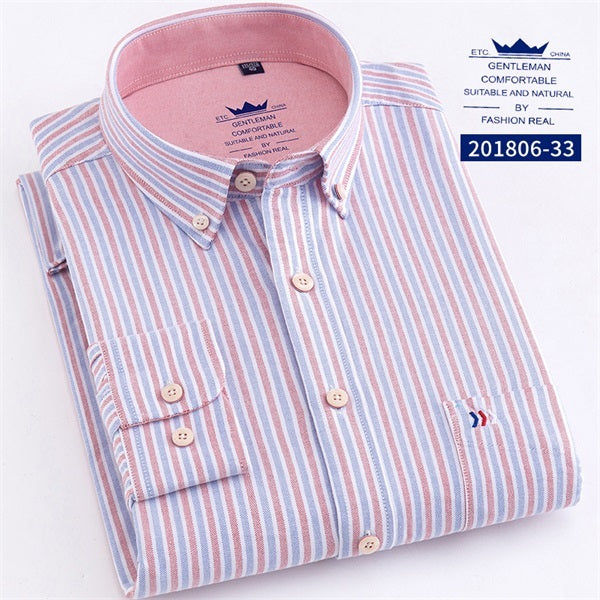 Men's Striped Long Sleeve Shirts