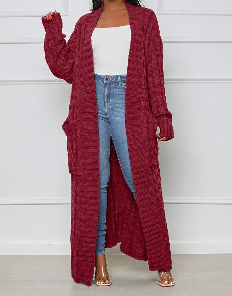 Extra Long Ladies Blanket Cardigan