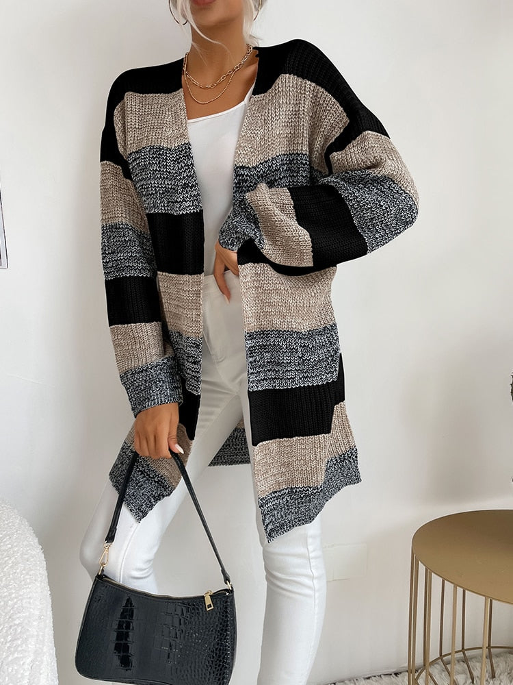 Long Sleeve Knitted Cardigan