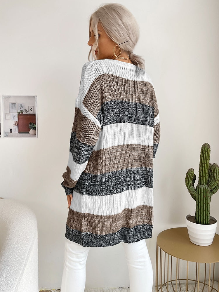 Long Sleeve Knitted Cardigan