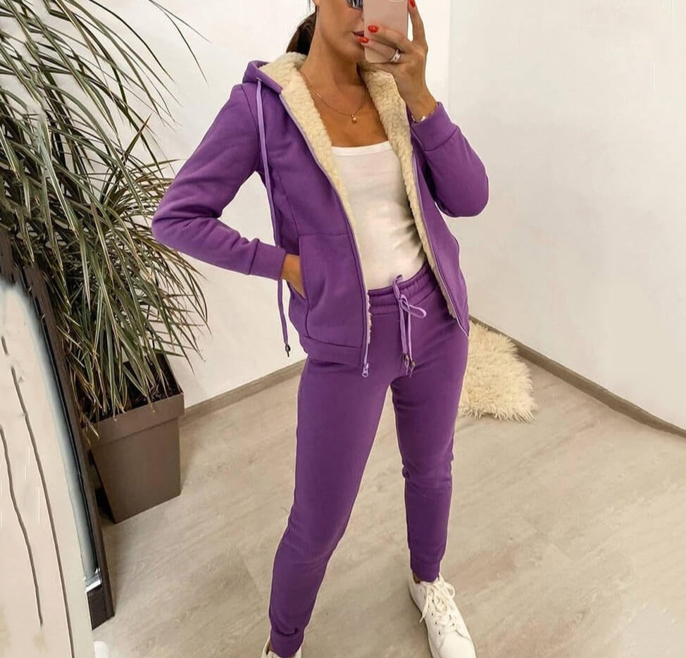 Women's Lambs Wool Jogging Suit