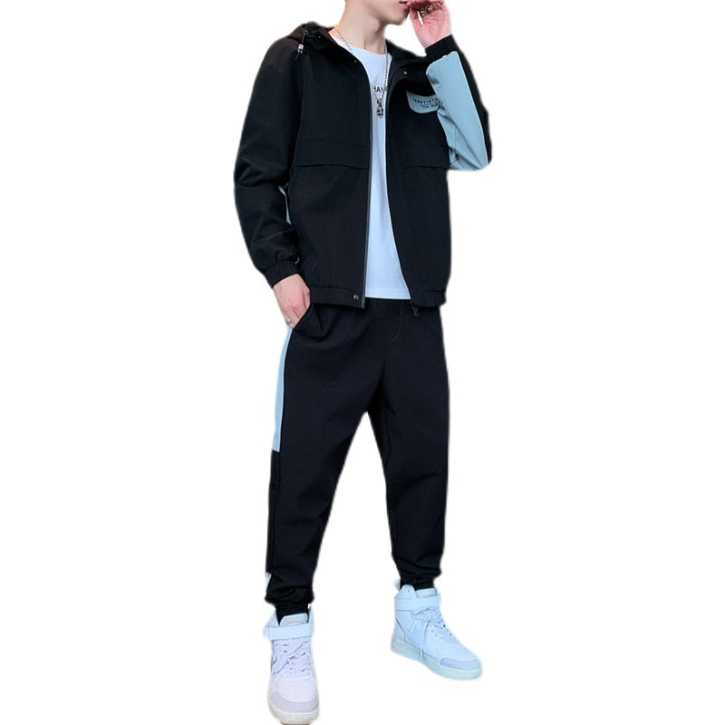 Men Streetwear 2 pcs Activewear Tracksuit