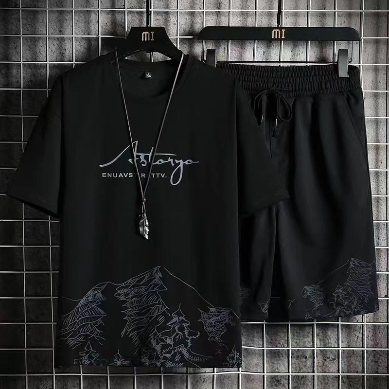 Short-Sleeved T-Shirt and Shorts Set