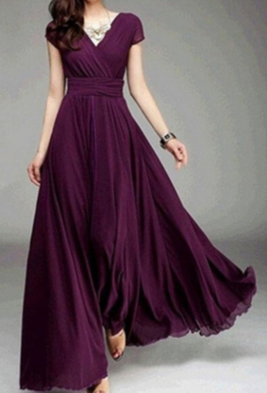 Plus Size Floor-length Elegant Dress