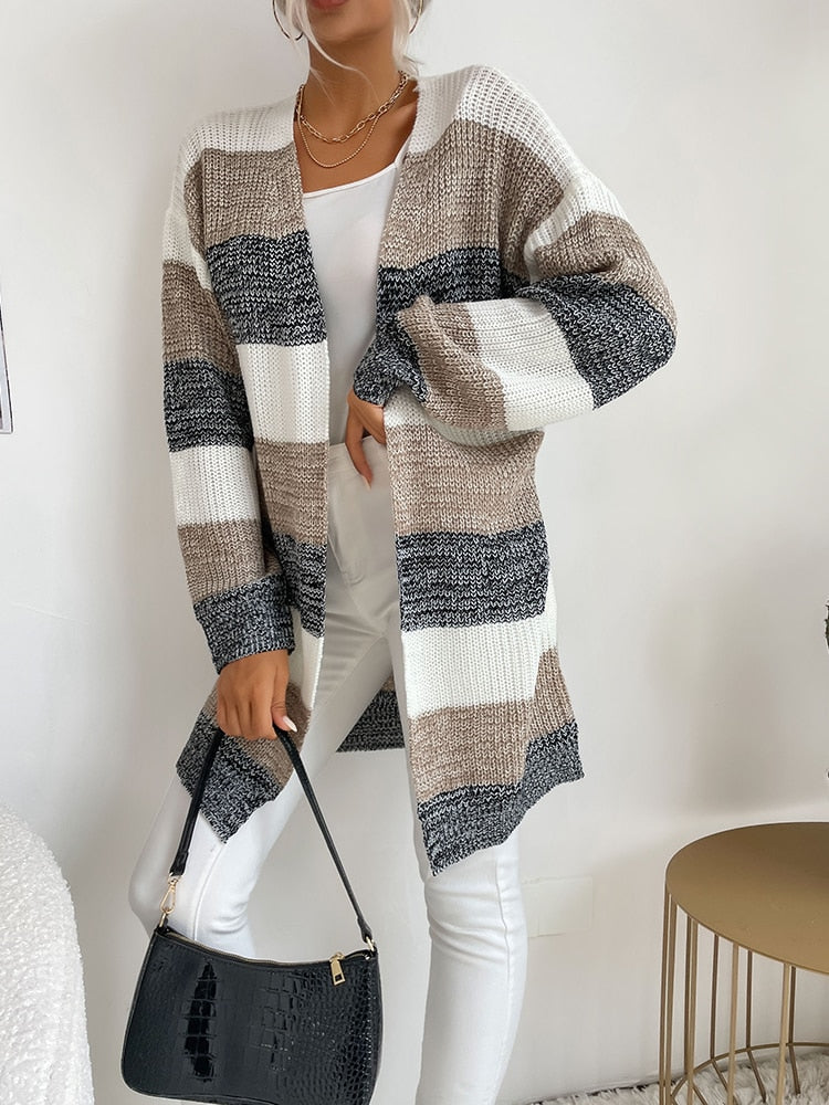 Long Sleeve Knitted Cardigan