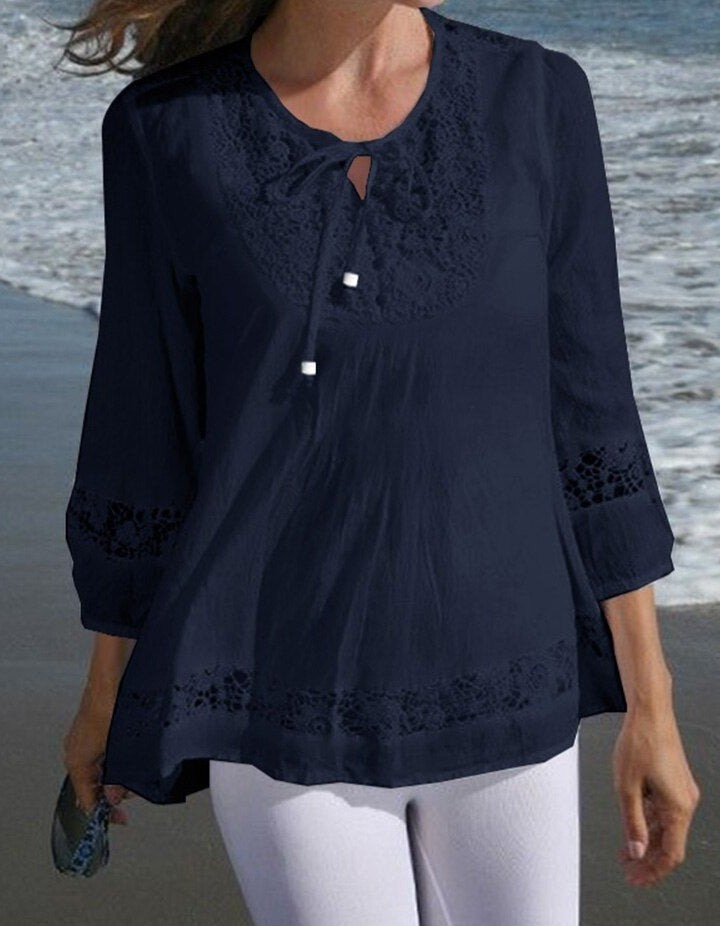 Ladies Casual Oversized Blouse