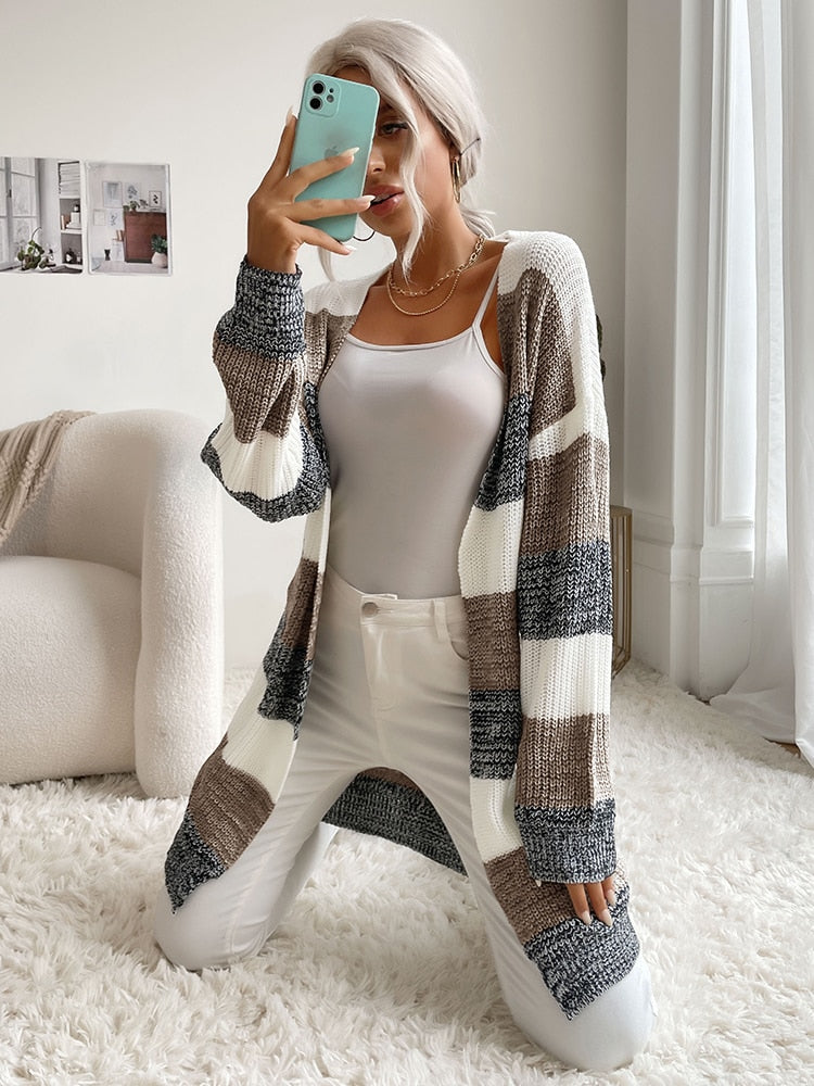 Long Sleeve Knitted Cardigan