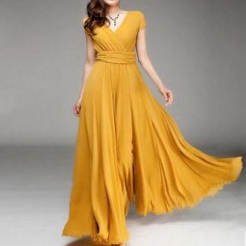 Plus Size Floor-length Elegant Dress