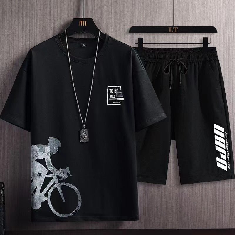 Short-Sleeved T-Shirt and Shorts Set