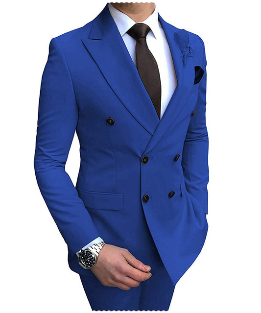 "The Upper Class" Men's Double-Breasted Suit