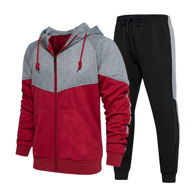 Men's  2-Piece Zippered Hoodies