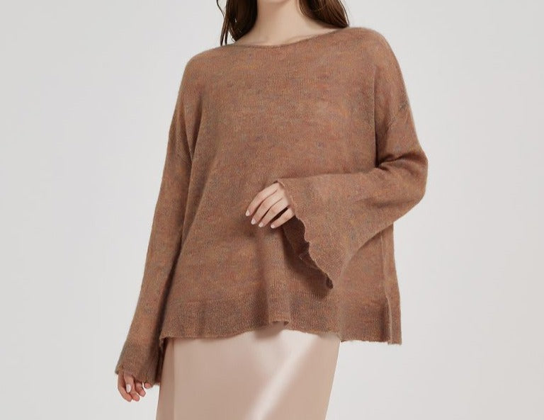 Mohair Knitted Pullover Sweater