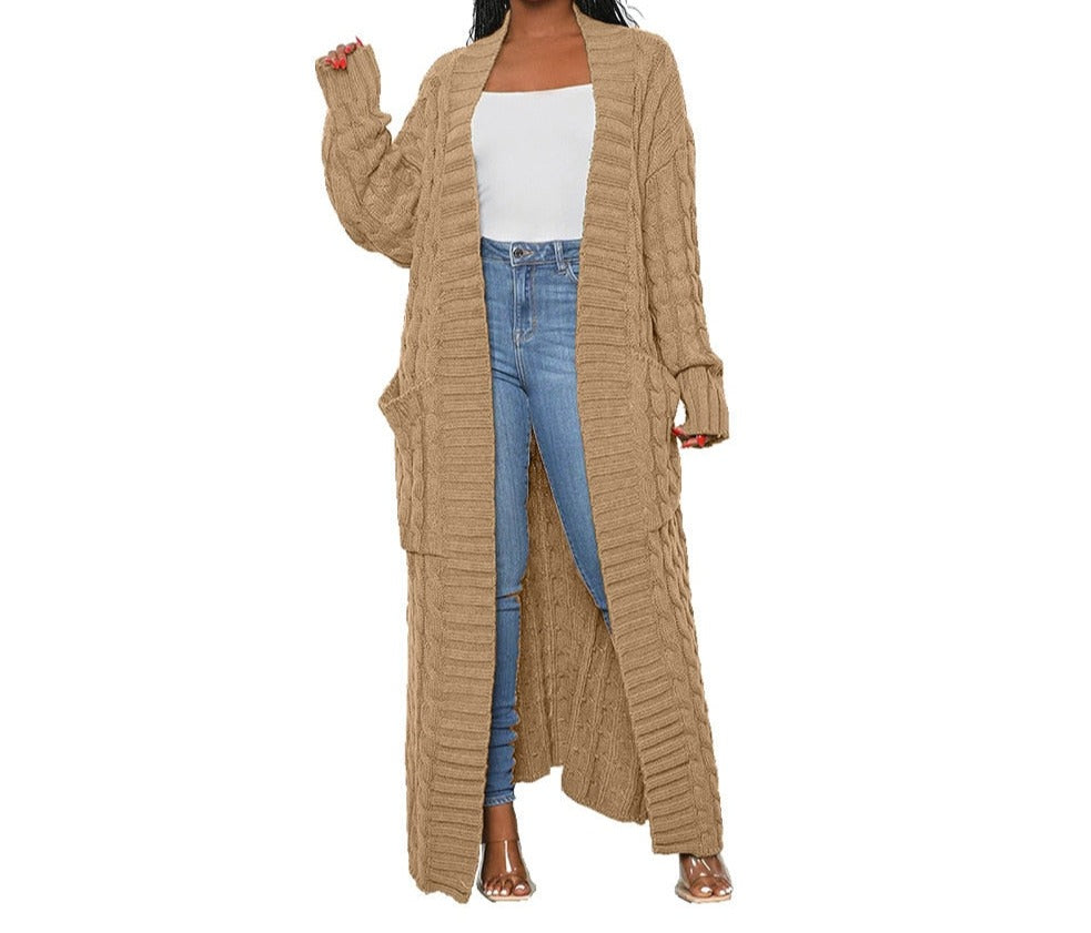 Extra Long Ladies Blanket Cardigan