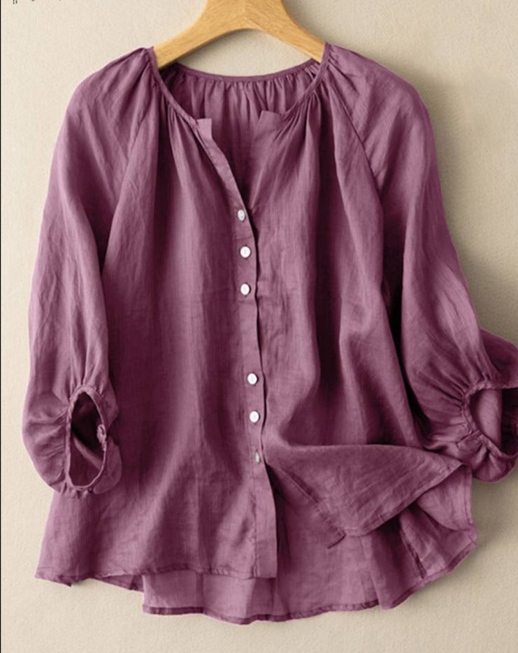 Long Sleeve Casual Blouse