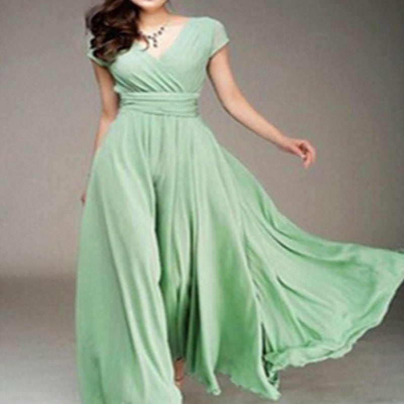 Plus Size Floor-length Elegant Dress