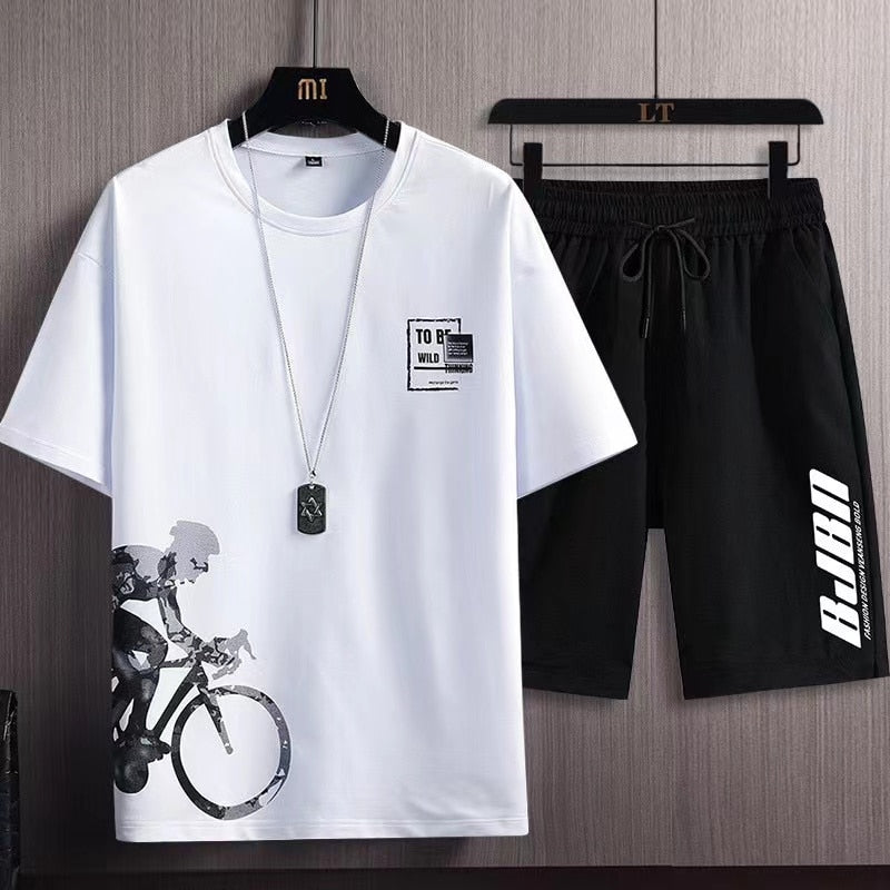 Short-Sleeved T-Shirt and Shorts Set