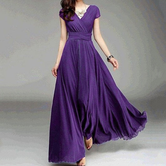 Plus Size Floor-length Elegant Dress
